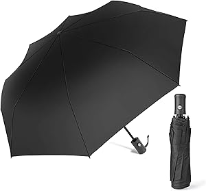 Aiqinu AutoWind Parapluie Noir Imperméable