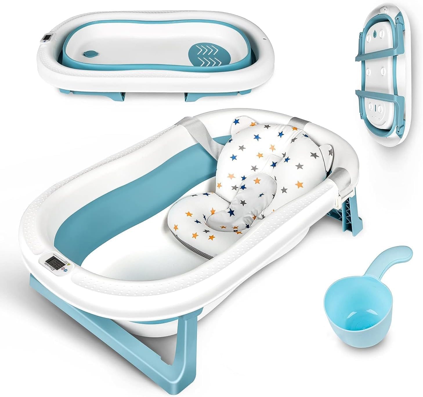 Baby Bath Tub - Einesin Pliable with Thermometer