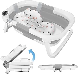 BabyBath Pro - Bañera pliável con Termómetro Digital