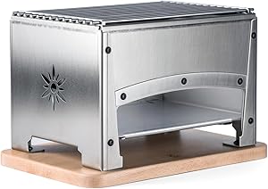 Barbacoa Portátil Pro Louis Tellier Carbón Inox