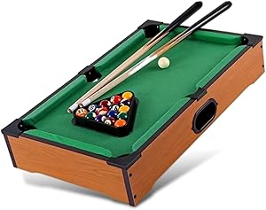 Billard Americain Mini Mobile Vert Bois Clair