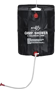 Baño Campamento Ducha Solar 20L Negro