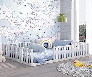 Cadani Lit Enfant Montessori Blanc 140x200cm