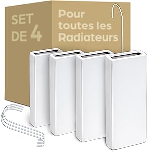 Calentador de Radiador Cerámico Hidrorregulador 4-pack con Ganchito Elástico - EcoEnergía