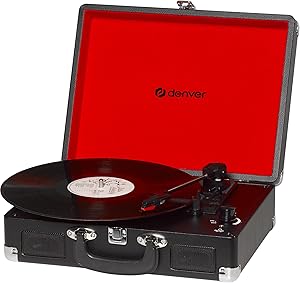 Denver VPL120 Vinyl Tourne-Disque USB Noir