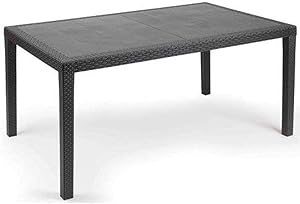 Dmora Imola Rotin Table Anthracite