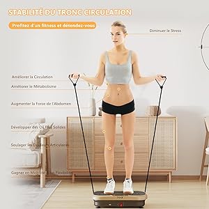 Dripex Vibrating Fitness Plate - 5 Mode 99 Level