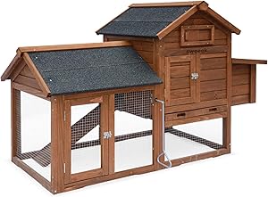 Galinette Wooden Coop - 3 Chicken Cage