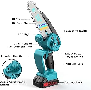 GForce Mini Cordless Chainsaw 6000mAh