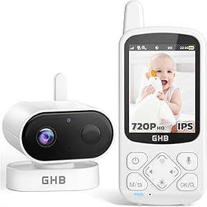 GHB Baby Camera 720p HD avec Vision Nocturne