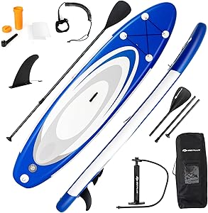 Goplus Stand Up Paddle Board Gonflable Blue Circle