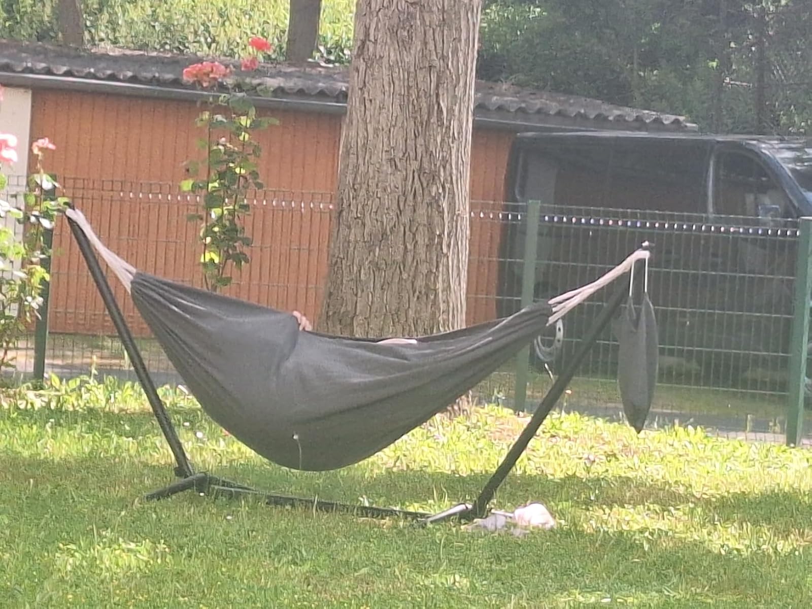 Hammock de Metal Idmarket Anthracite