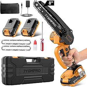 Jygmpro Mini Brushless Cordless Chainsaw 8