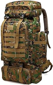 Kabxhueo 80L Tactical Waterproof Backpack