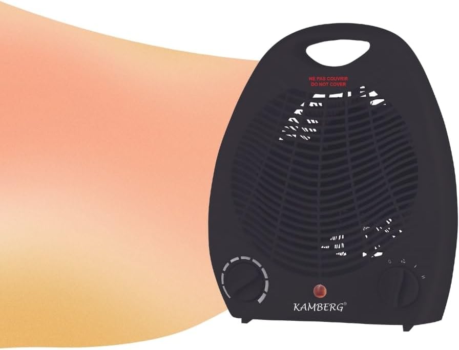 Kamberg Soufflant Chauffage Salle de Bain 2000W Silencieux