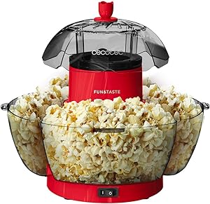 Machine à Popcorn Cecotec 1200W avec récipients amovibles