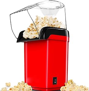 Machine à Popcorn Gadgy Rétro Air Chaud Sans Huile