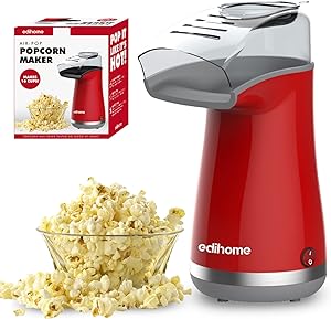 Machine Popcorn Edihome 1200W - Rouge