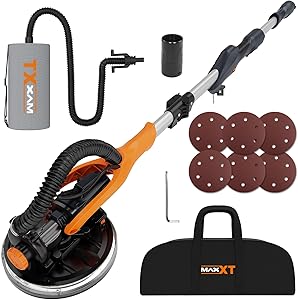 Maxxt Drywall Sander avec Éclairage LED et Aspiration