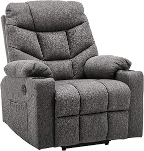 Mcombo Fauteuil Relax Electrique TV Gris