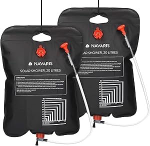 Navares 2x20L Ducha de Camping Portátil