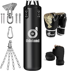 Odoland 120cm Pro Boxing Bag Kit