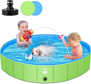 Pawsplash Pet Pool 120x30cm - Stable & Anti-Slip Foldable