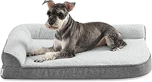  Pequeño Alfombrilla Ortopédica Gris de Tapicería de Huevo - Cama para Perro Lavable