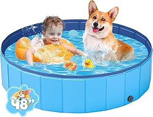 Piscina Elástica para Perro Azul