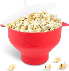 Popcorn Maker Fousenuk Silicone Pliable pour Micro-Ondes