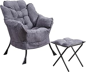 Relaxo Panana Fauteuil Réconfort Acier Gris