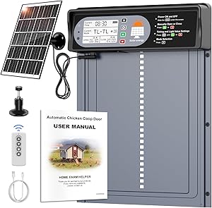 SolarAutoDoor ALU-Pro, LED Display, Anti-Pinch