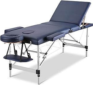 Table de Massage Chrun - Portable 3 Zones, Réglable, 225kg Max
