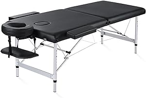 Table de Massage Chrun Portable - Réglable en Hauteur avec Sac de Transport
