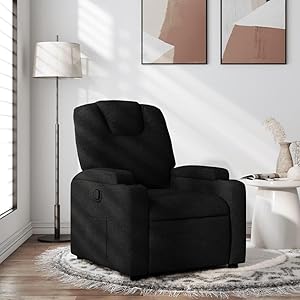 Vidaxl Fauteuil Relax Noir Tissu