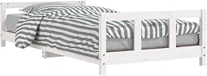 Vidaxl Lit Enfant Bois Blanc 90x190cm