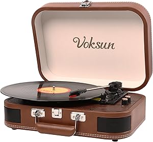 Voksun Bluetooth Vinyl Turntable