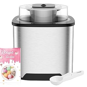 Vpcok Ice Cream Maker 2L Stainless Steel 220V